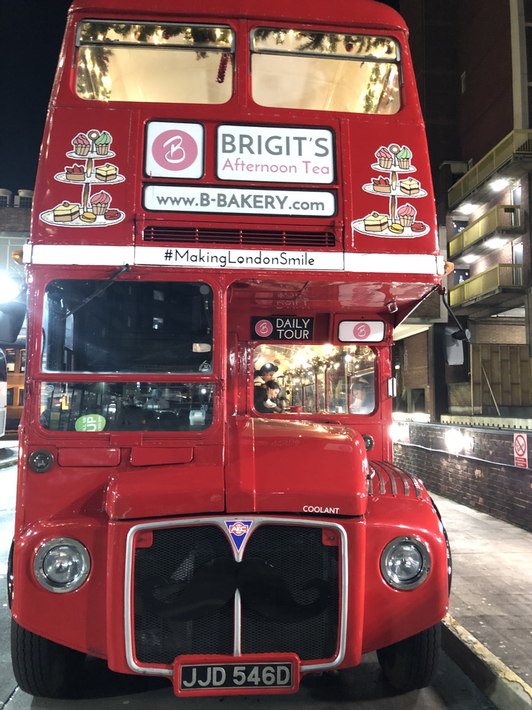 A LONDON CHRISTMAS AFTERNOON TEA BUS WITH BRIGIT’S BAKERY